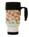 Marshmallows All Over Stainless Steel 14oz Travel Mug All Over Print-Travel Mugs-TooLoud-White-Davson Sales