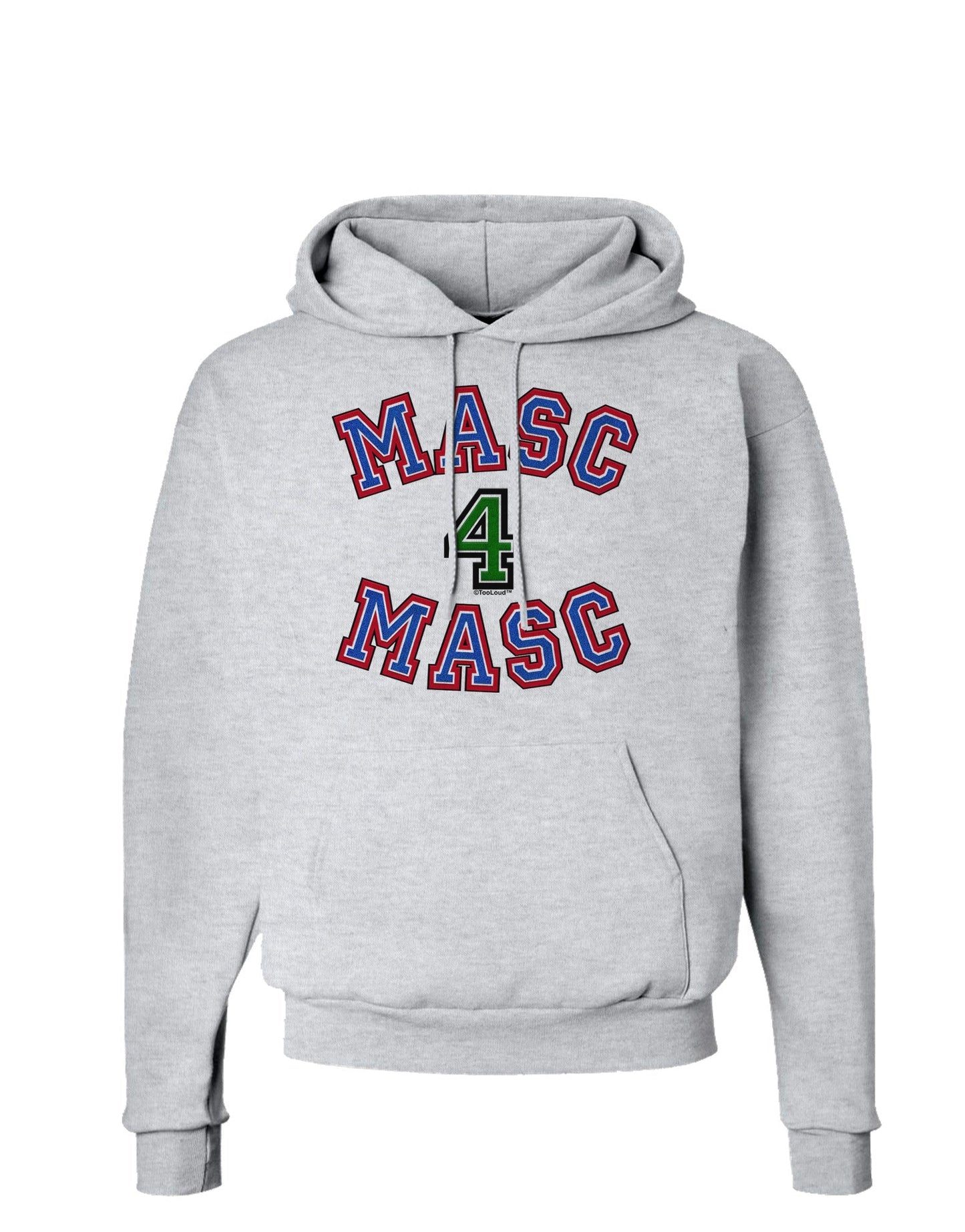Masc 4 Masc College Stud Hoodie Sweatshirt by-Hoodie-TooLoud-AshGray-Small-Davson Sales