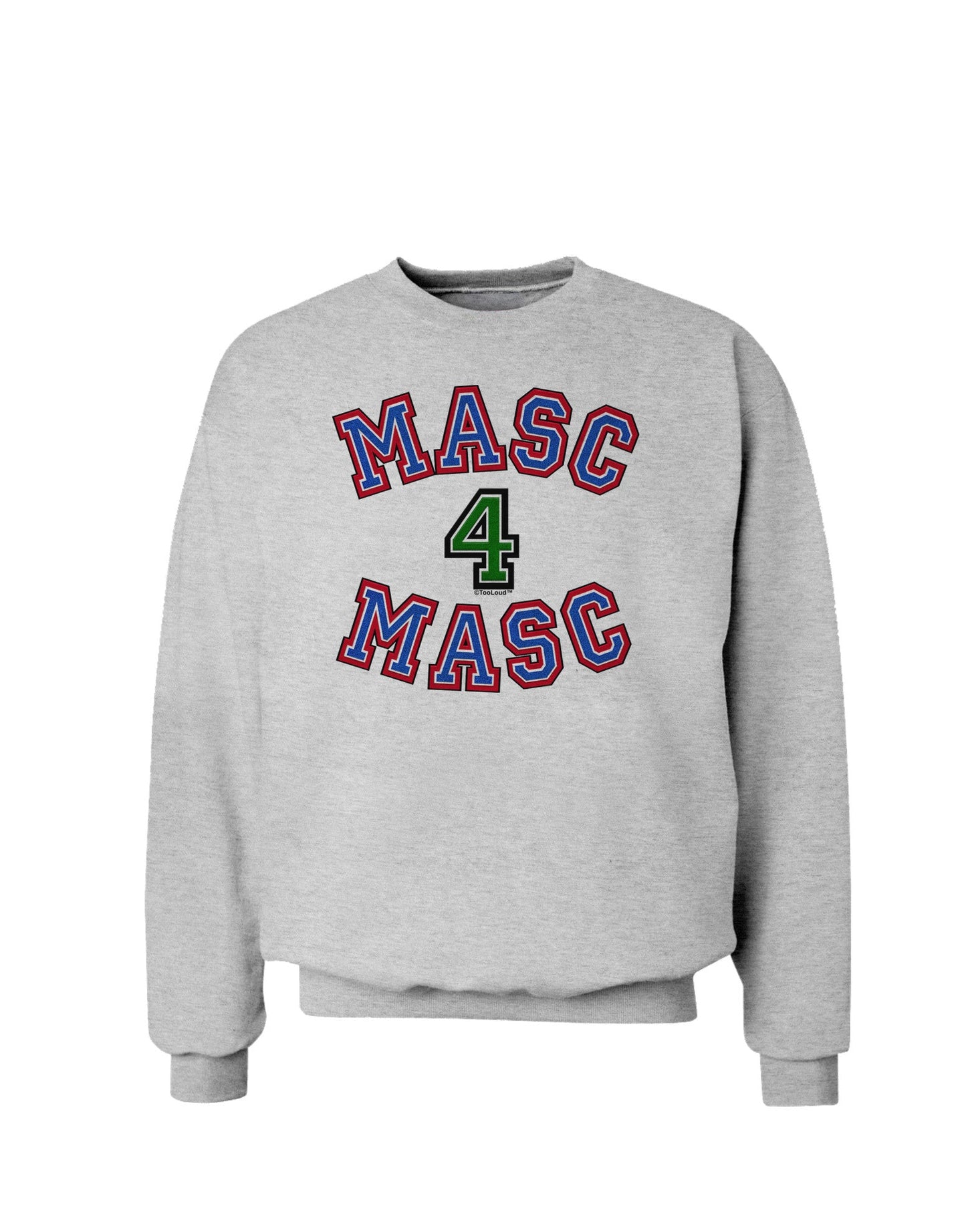 Masc 4 Masc College Stud Sweatshirt by-Sweatshirts-TooLoud-AshGray-Small-Davson Sales