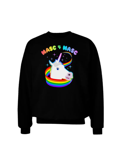 Masc 4 Masc Pranciful Unicorn Adult Dark Sweatshirt-Sweatshirts-TooLoud-Black-Small-Davson Sales