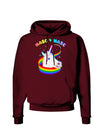 Masc 4 Masc Pranciful Unicorn Dark Hoodie Sweatshirt-Hoodie-TooLoud-Maroon-Small-Davson Sales