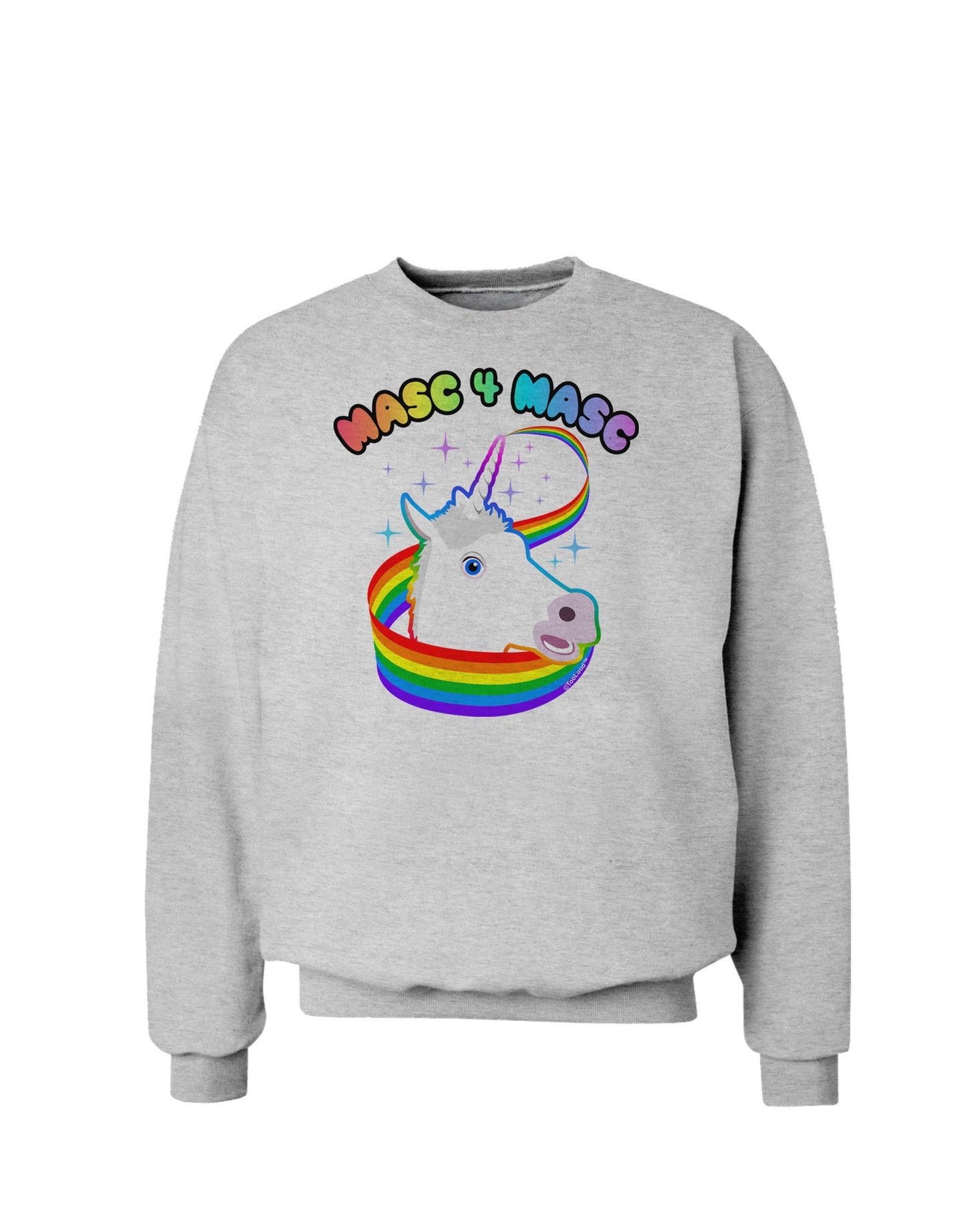 Masc 4 Masc Pranciful Unicorn Sweatshirt-Sweatshirts-TooLoud-AshGray-Small-Davson Sales
