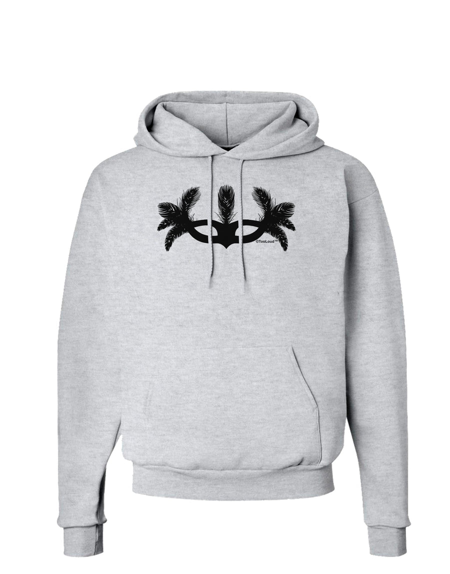 Masquerade Mask Silhouette Hoodie Sweatshirt by TooLoud-Hoodie-TooLoud-White-Small-Davson Sales