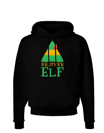 Matching Christmas Design - Elf Family - Brother Elf Dark Hoodie Sweatshirt-Hoodie-TooLoud-Black-Small-Davson Sales