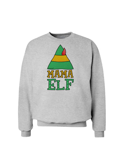 Matching Christmas Design - Elf Family - Mama Elf Sweatshirt-Sweatshirts-TooLoud-AshGray-Small-Davson Sales