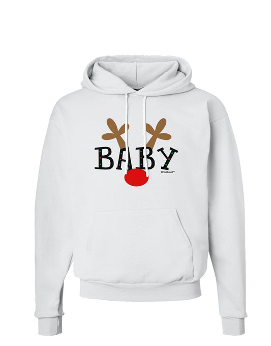 Matching Family Christmas Design - Reindeer - Baby Hoodie Sweatshirt by TooLoud-Hoodie-TooLoud-White-Small-Davson Sales