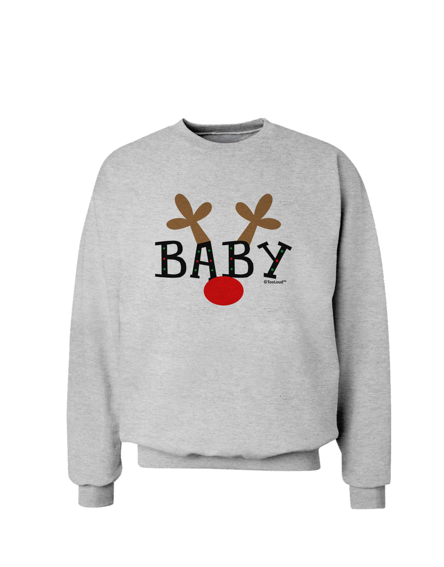 Matching Family Christmas Design - Reindeer - Baby Sweatshirt by TooLoud-Sweatshirts-TooLoud-White-Small-Davson Sales