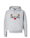 Matching Family Christmas Design - Reindeer - Brother Hoodie Sweatshirt by TooLoud-Hoodie-TooLoud-AshGray-Small-Davson Sales