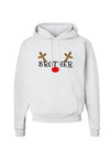 Matching Family Christmas Design - Reindeer - Brother Hoodie Sweatshirt by TooLoud-Hoodie-TooLoud-White-Small-Davson Sales