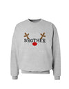 Matching Family Christmas Design - Reindeer - Brother Sweatshirt by TooLoud-Sweatshirts-TooLoud-AshGray-Small-Davson Sales