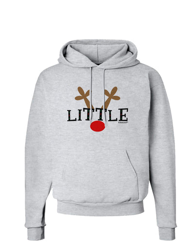 Matching Family Christmas Design - Reindeer - Little Hoodie Sweatshirt by TooLoud-Hoodie-TooLoud-AshGray-Small-Davson Sales