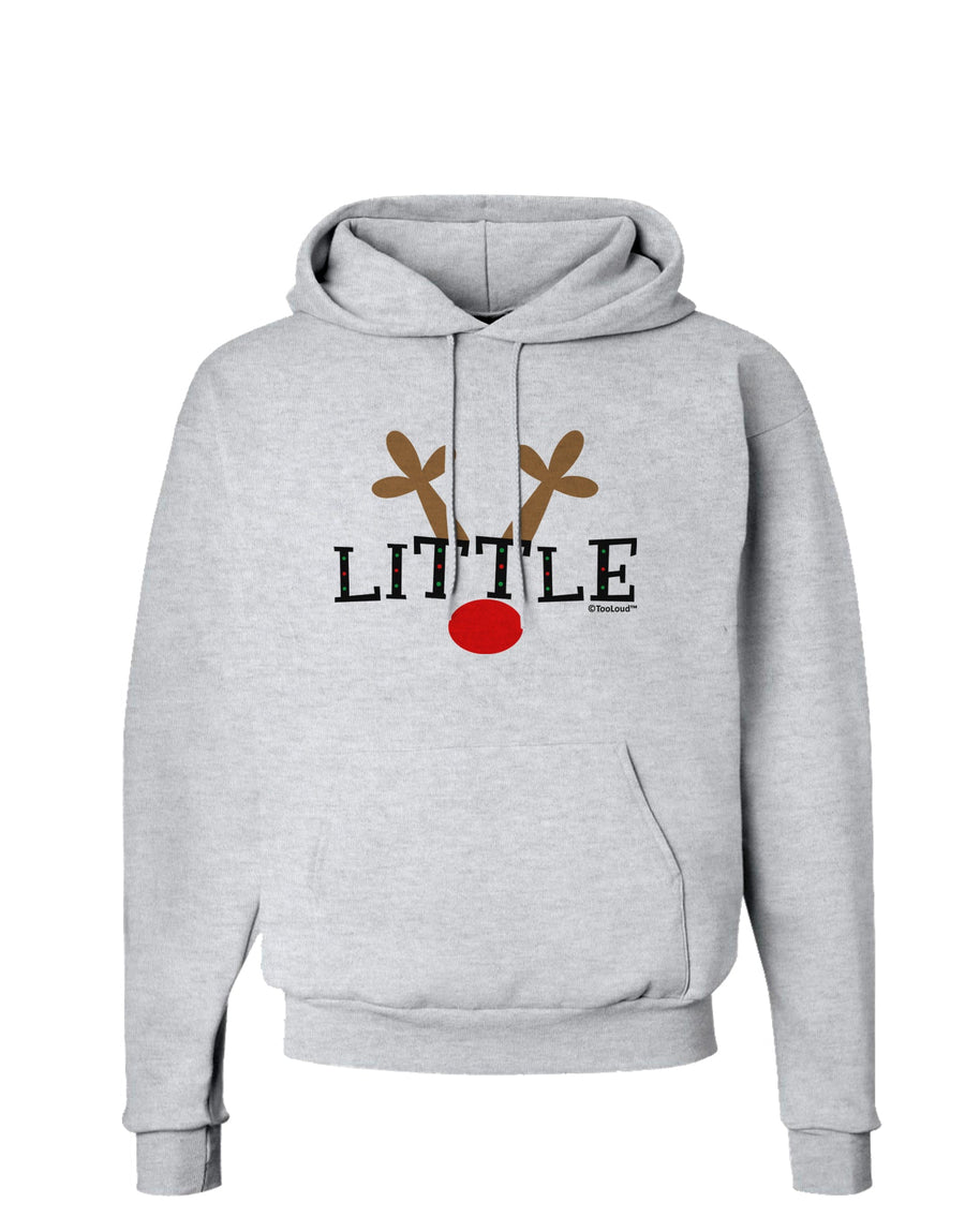 Matching Family Christmas Design - Reindeer - Little Hoodie Sweatshirt by TooLoud-Hoodie-TooLoud-White-Small-Davson Sales
