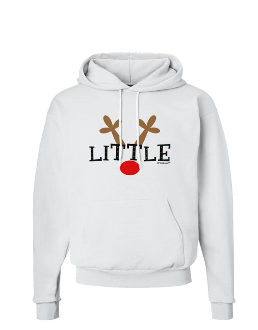 Matching Family Christmas Design - Reindeer - Little Hoodie Sweatshirt by TooLoud-Hoodie-TooLoud-White-Small-Davson Sales