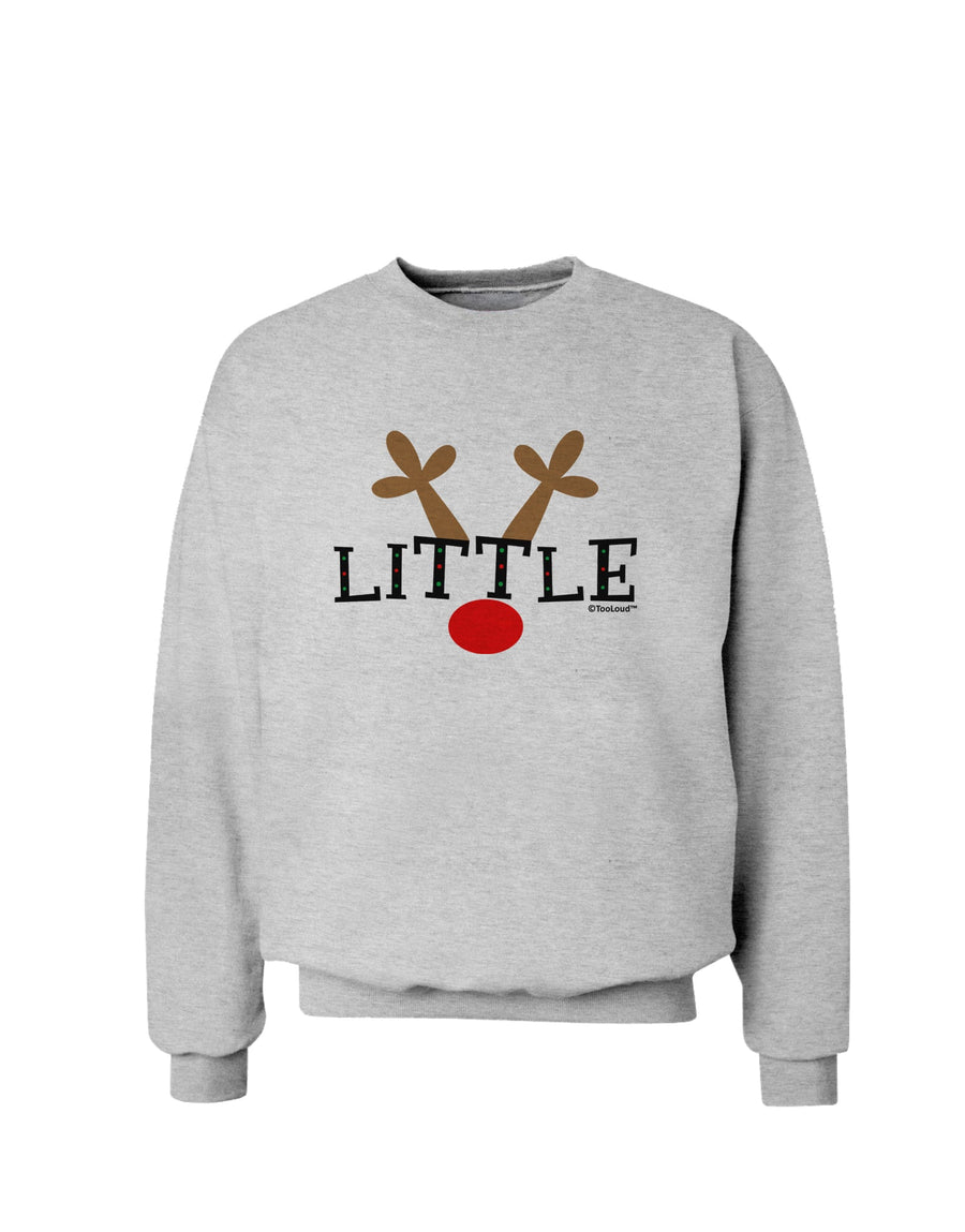 Matching Family Christmas Design - Reindeer - Little Sweatshirt by TooLoud-Sweatshirts-TooLoud-White-Small-Davson Sales