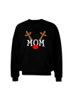 Matching Family Christmas Design - Reindeer - Mom Adult Dark Sweatshirt by TooLoud-Sweatshirts-TooLoud-Black-Small-Davson Sales