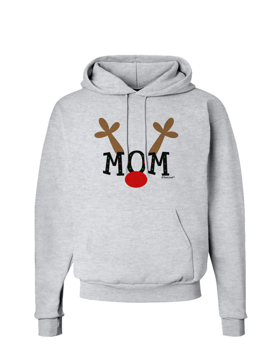 Matching Family Christmas Design - Reindeer - Mom Hoodie Sweatshirt by TooLoud-Hoodie-TooLoud-White-Small-Davson Sales