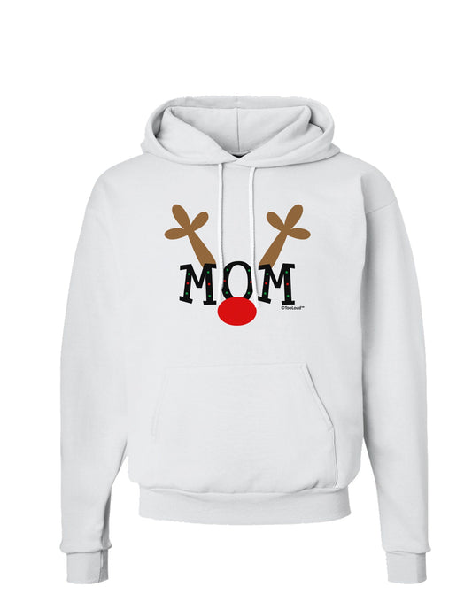 Matching Family Christmas Design - Reindeer - Mom Hoodie Sweatshirt by TooLoud-Hoodie-TooLoud-White-Small-Davson Sales