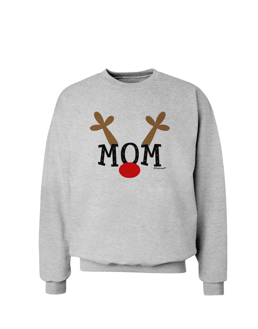 Matching Family Christmas Design - Reindeer - Mom Sweatshirt by TooLoud-Sweatshirts-TooLoud-White-Small-Davson Sales