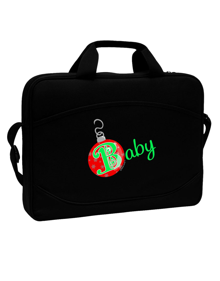 Matching Family Ornament Baby 15&#x22; Dark Laptop / Tablet Case Bag-Laptop / Tablet Case Bag-TooLoud-Black-White-Davson Sales