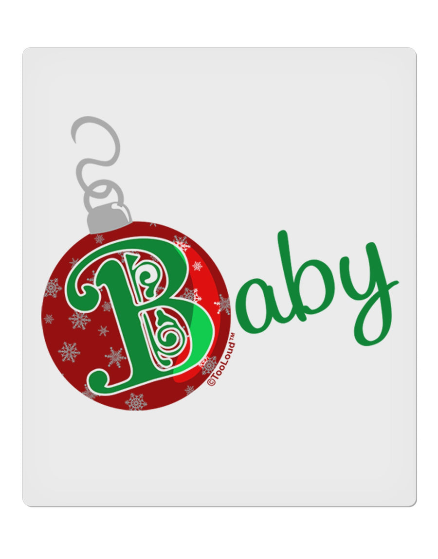 Matching Family Ornament Baby 9 x 10.5&#x22; Rectangular Static Wall Cling-Static Wall Cling-TooLoud-White-Davson Sales