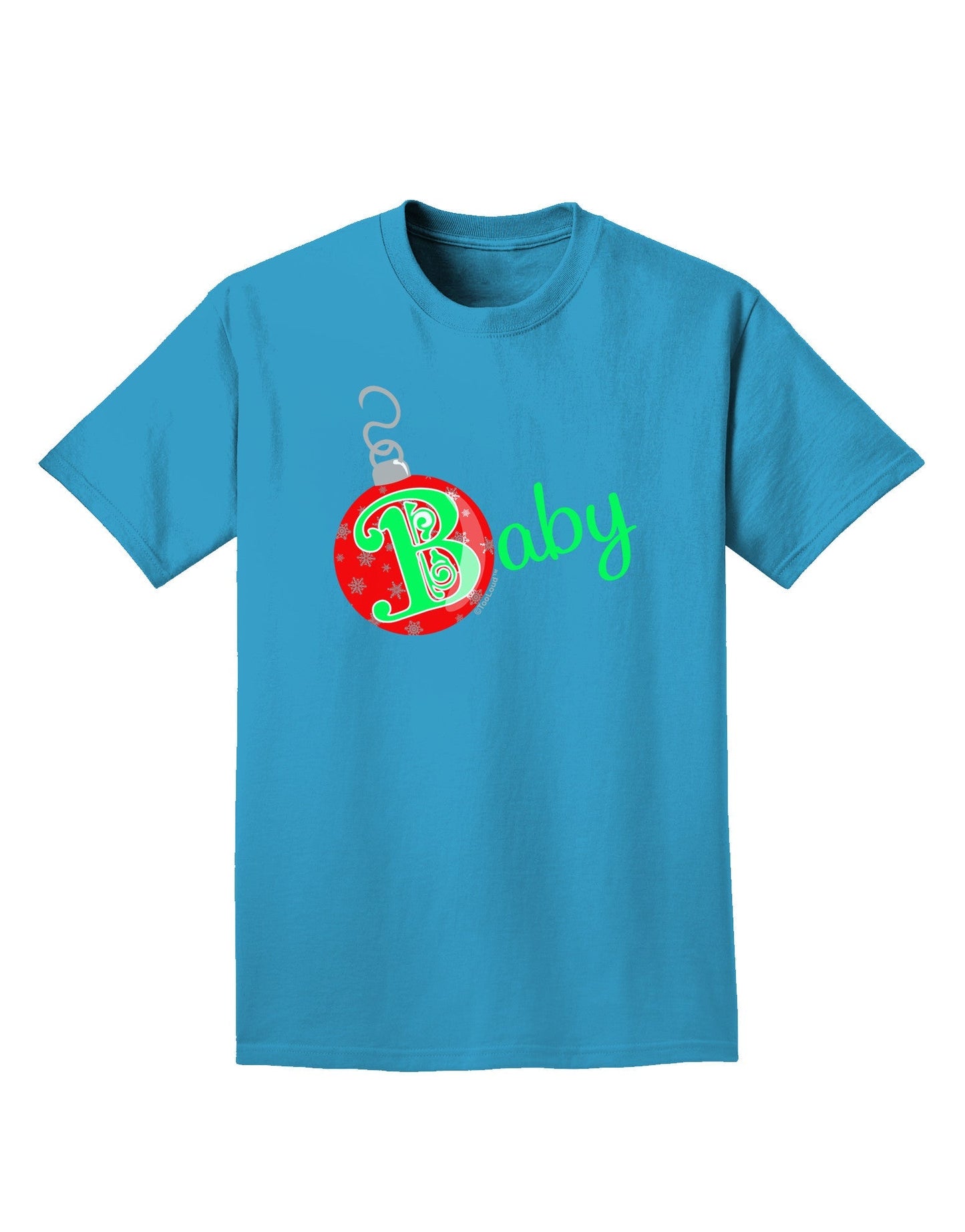 Matching Family Ornament Baby Adult Dark T-Shirt-Mens T-Shirt-TooLoud-Turquoise-Small-Davson Sales