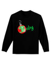 Matching Family Ornament Baby Adult Long Sleeve Dark T-Shirt-Ornament-TooLoud-Black-Small-Davson Sales