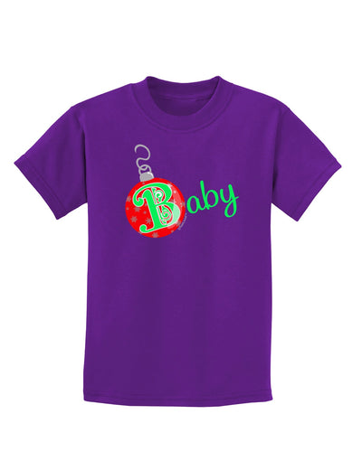 Matching Family Ornament Baby Childrens Dark T-Shirt-Childrens T-Shirt-TooLoud-Purple-X-Small-Davson Sales
