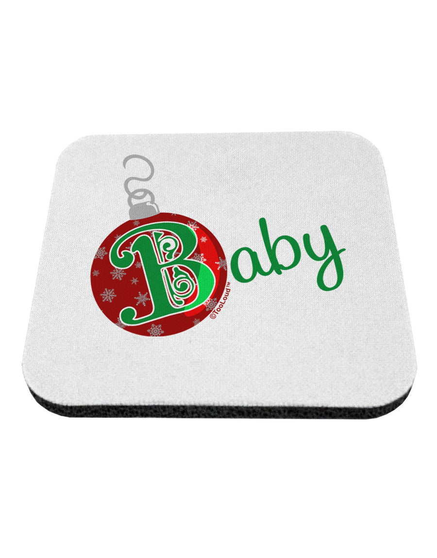 Matching Family Ornament Baby Coaster-Coasters-TooLoud-1-Davson Sales