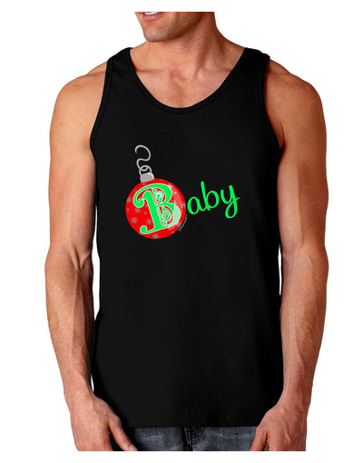 Matching Family Ornament Baby Dark Loose Tank Top-Mens Loose Tank Top-TooLoud-Black-Small-Davson Sales