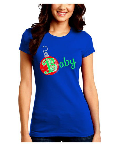 Matching Family Ornament Baby Juniors Crew Dark T-Shirt-Ornament-TooLoud-Royal-Blue-Juniors Fitted Small-Davson Sales