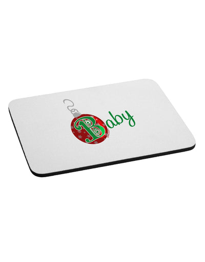 Matching Family Ornament Baby Mousepad-Ornament-TooLoud-White-Davson Sales
