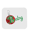 Matching Family Ornament Baby Mousepad-Ornament-TooLoud-White-Davson Sales