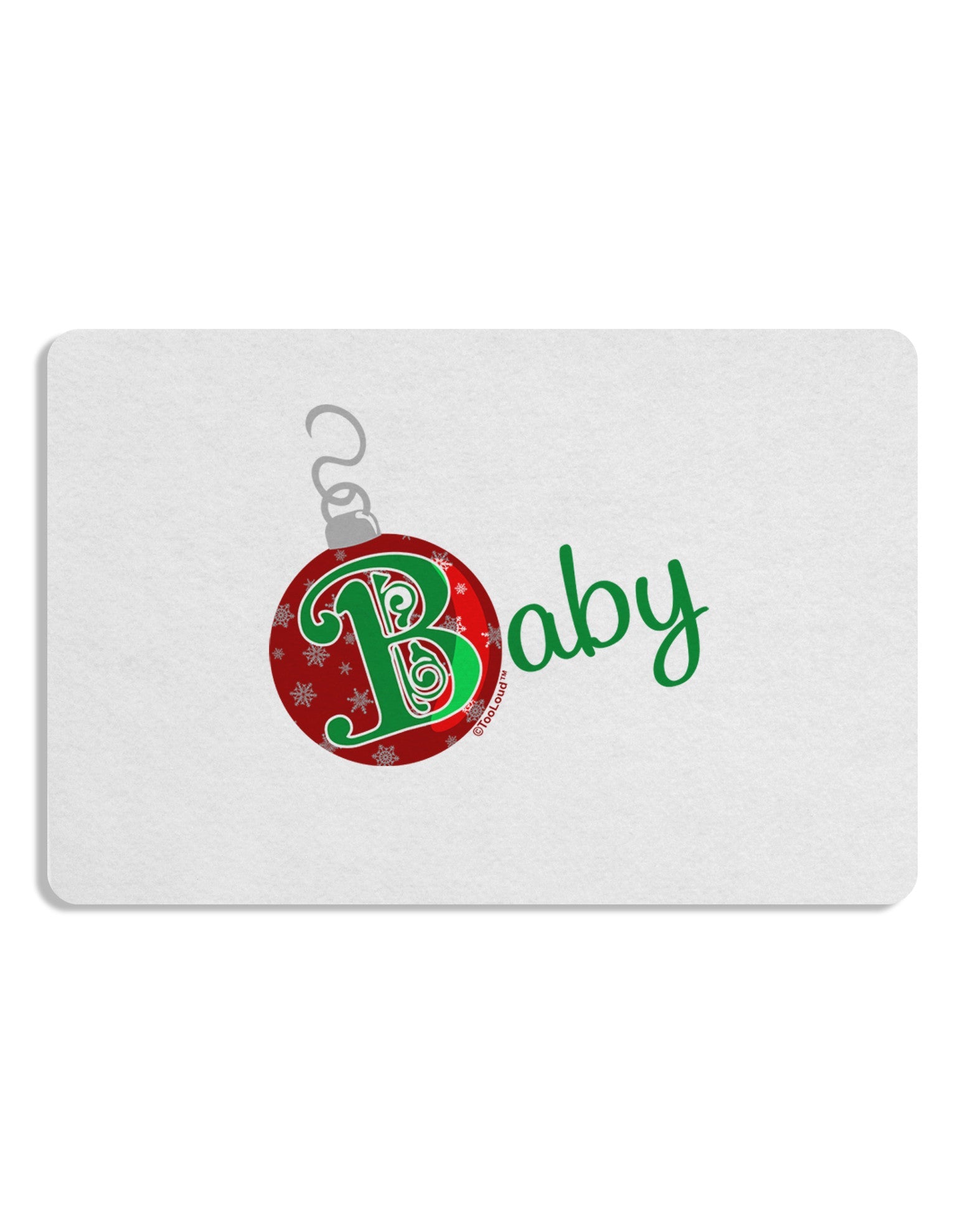 Matching Family Ornament Baby Placemat Set of 4 Placemats-Placemat-TooLoud-White-Davson Sales