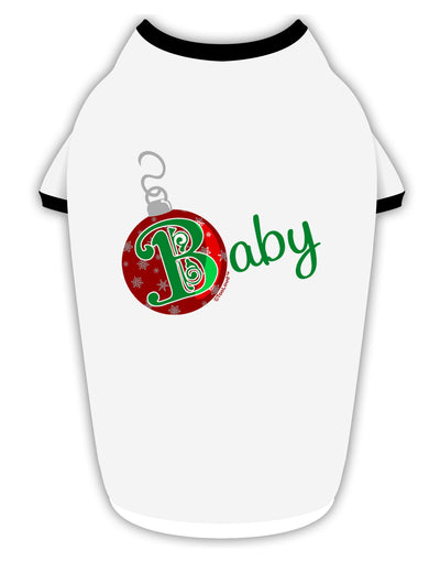 Matching Family Ornament Baby Stylish Cotton Dog Shirt-Dog Shirt-TooLoud-White-with-Black-Small-Davson Sales