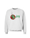 Matching Family Ornament Baby Sweatshirt-Sweatshirts-TooLoud-White-Small-Davson Sales