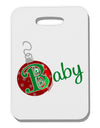 Matching Family Ornament Baby Thick Plastic Luggage Tag-Ornament-TooLoud-White-One Size-Davson Sales