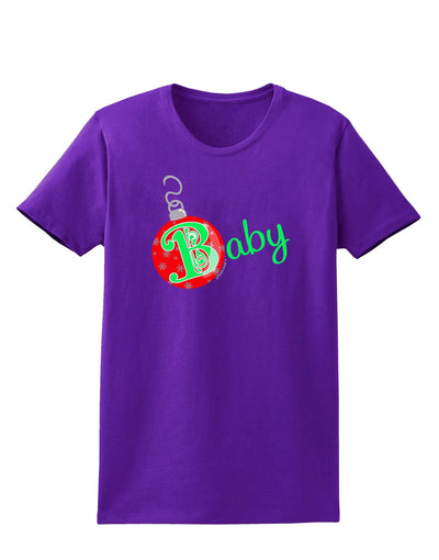 Matching Family Ornament Baby Womens Dark T-Shirt-Ornament-TooLoud-Purple-X-Small-Davson Sales