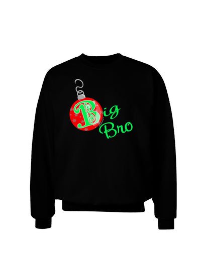 Matching Family Ornament Big Bro Adult Dark Sweatshirt-Sweatshirts-TooLoud-Black-Small-Davson Sales