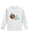 Matching Family Ornament Big Bro Adult Long Sleeve Shirt-Ornament-TooLoud-White-Small-Davson Sales