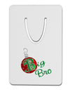 Matching Family Ornament Big Bro Aluminum Paper Clip Bookmark-Ornament-TooLoud-White-Davson Sales