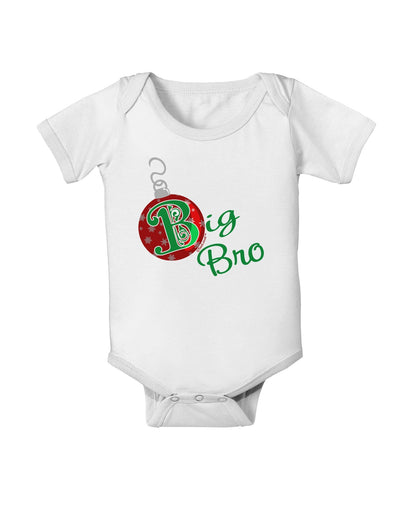 Matching Family Ornament Big Bro Baby Romper Bodysuit-Ornament-TooLoud-White-06-Months-Davson Sales