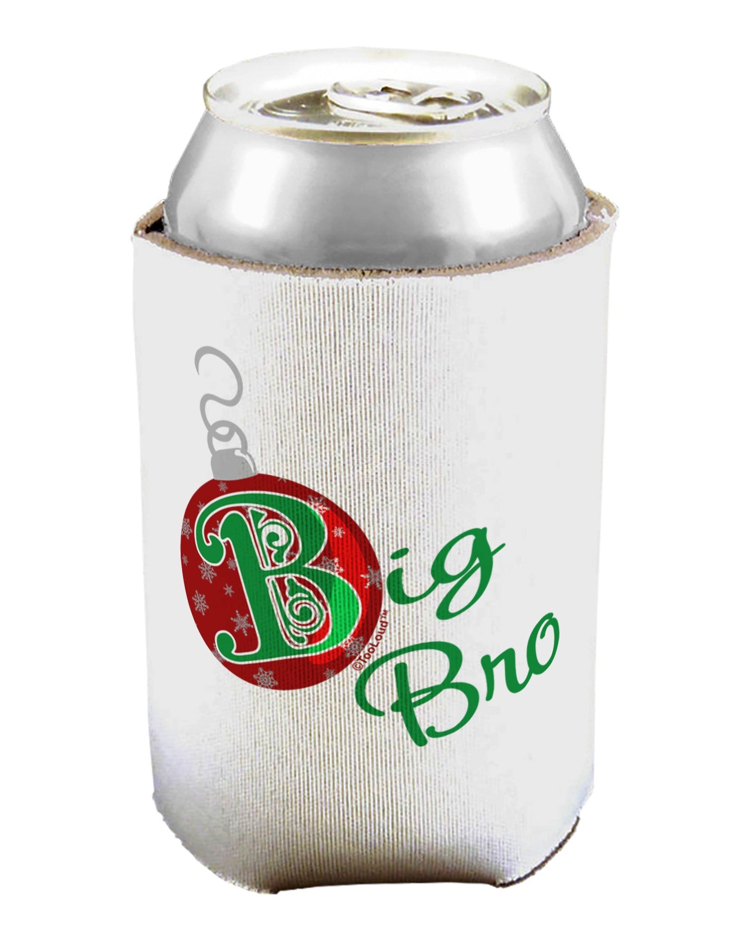 Matching Family Ornament Big Bro Can / Bottle Insulator Coolers-Can Coolie-TooLoud-1-Davson Sales