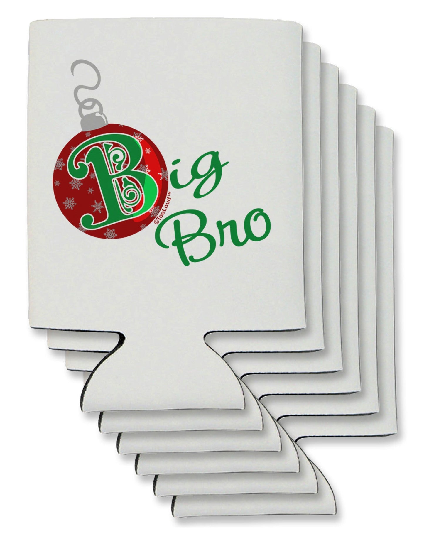 Matching Family Ornament Big Bro Can / Bottle Insulator Coolers-Can Coolie-TooLoud-6-Davson Sales