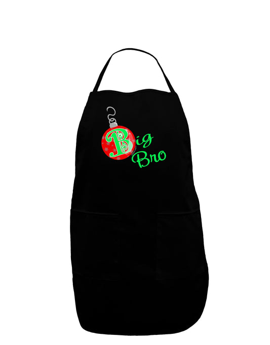 Matching Family Ornament Big Bro Dark Adult Apron-Bib Apron-TooLoud-Black-One-Size-Davson Sales