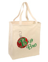 Matching Family Ornament Big Bro Large Grocery Tote Bag-Grocery Tote-TooLoud-Natural-Large-Davson Sales