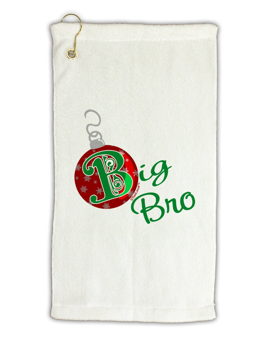 Matching Family Ornament Big Bro Micro Terry Gromet Golf Towel 16 x 25 inch-Ornament-TooLoud-White-Davson Sales