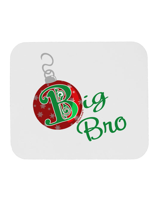 Matching Family Ornament Big Bro Mousepad-Ornament-TooLoud-White-Davson Sales