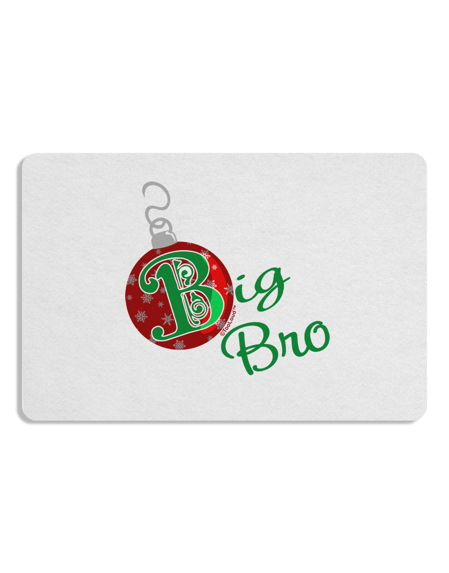 Matching Family Ornament Big Bro Placemat Set of 4 Placemats-Placemat-TooLoud-White-Davson Sales