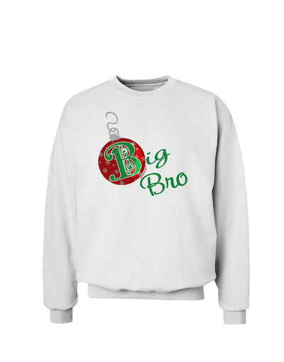 Matching Family Ornament Big Bro Sweatshirt-Sweatshirts-TooLoud-White-Small-Davson Sales