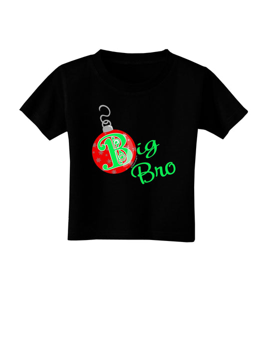 Matching Family Ornament Big Bro Toddler T-Shirt Dark-Toddler T-Shirt-TooLoud-Black-2T-Davson Sales